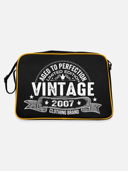 Millésime 2007 - Millésime 2007 Cadeau d’anniversaire - Sac Retro - noir/or - Dos