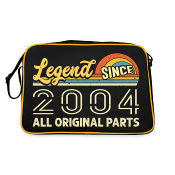 Legendary since 2004 Birthday 2004 Vintage 2004 - Retro Bag - black/gold - Back