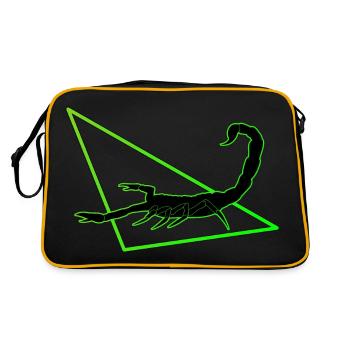 Scorpion en vert - Sac Retro - noir/or - Dos