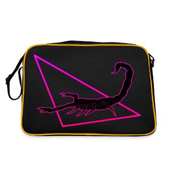 Scorpion en violet/rose - Sac Retro - noir/or - Dos