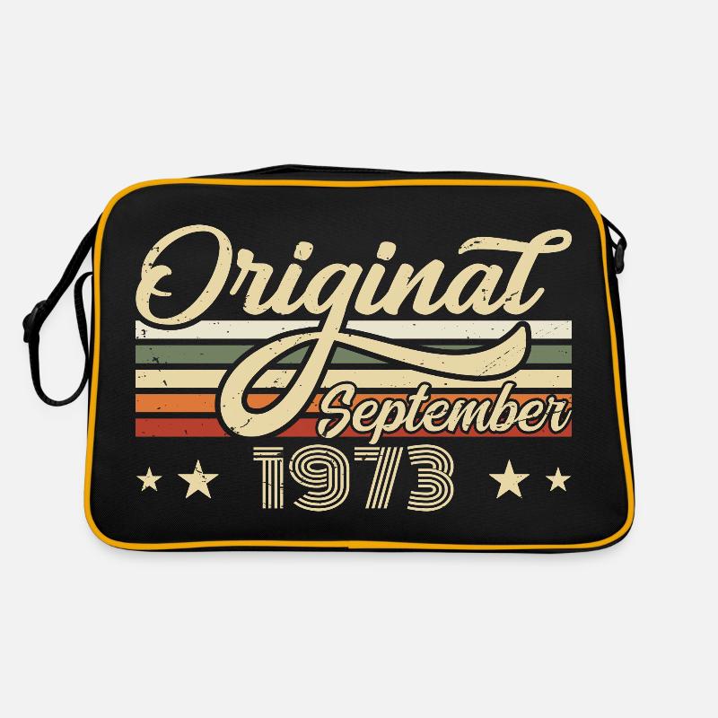 1973 Septembre Naissance Anniversaire Année de naissance 1973 Sac Retro