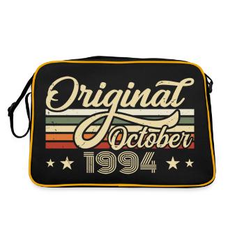 October 1994 Birthday in October - October 1994 - Retro Bag - black/gold - Back