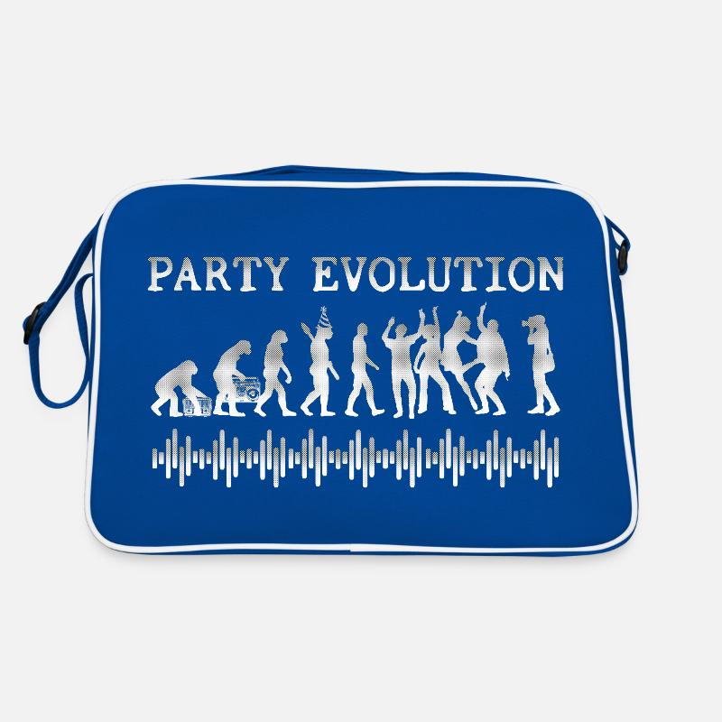 Party Evolution Funny Retro Tasche
