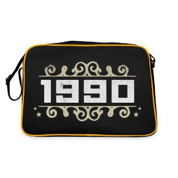 Millésime 1990 Rétro Anniversaire Années 1990 Millésime 1990 - Sac Retro - noir/or - Dos