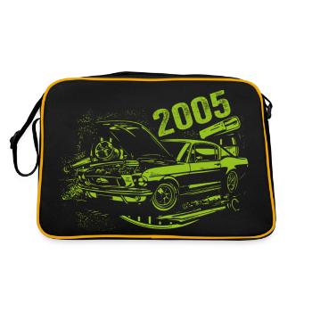 2005 Anniversaire Classique Modèle Voiture 2005 Millésime 2005 - Sac Retro - noir/or - Dos