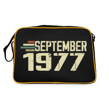 September 1977 Vintage Gift Idea September 1977 - Retro Bag - black/gold - Back