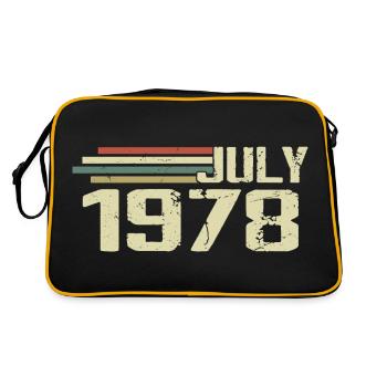 Anniversaire Juillet 1978 Année 1978 Juillet Année 1978 - Sac Retro - noir/or - Dos