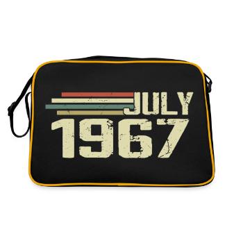 Anniversaire Juillet 1967 Année 1967 Juillet Millésime 1967 - Sac Retro - noir/or - Dos