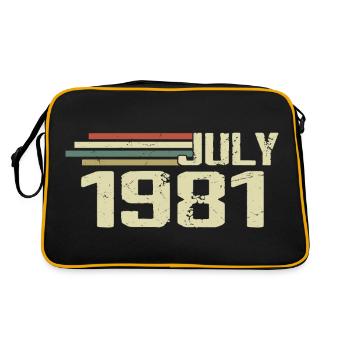 Anniversaire Juillet 1981 Année 1981 Juillet Année 1981 - Sac Retro - noir/or - Dos