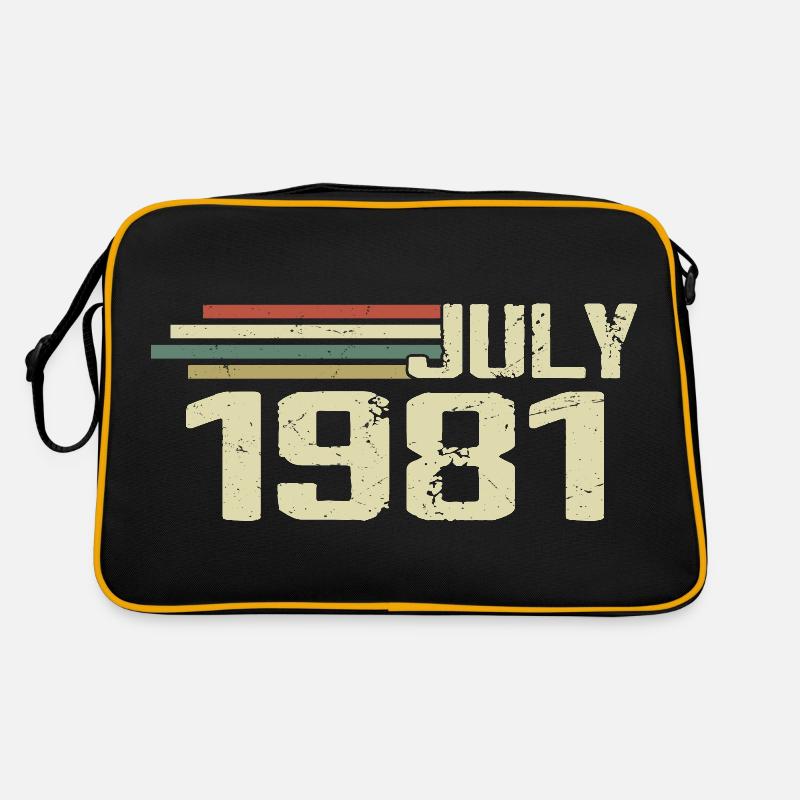 Birthday July 1981 Year 1981 July Year 1981 Retro Bag