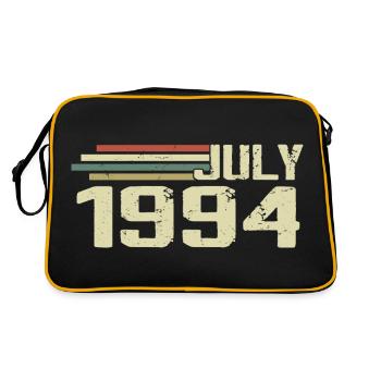 Anniversaire juillet 1994 Année 1994 juillet Né en 1994 - Sac Retro - noir/or - Dos