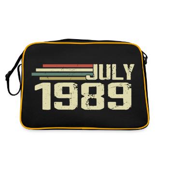 Anniversaire Juillet 1989 Année 1989 Juillet Année 1989 - Sac Retro - noir/or - Dos