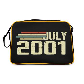 Anniversaire Juillet 2001 Année 2001 Juillet Année 2001 - Sac Retro - noir/or - Dos