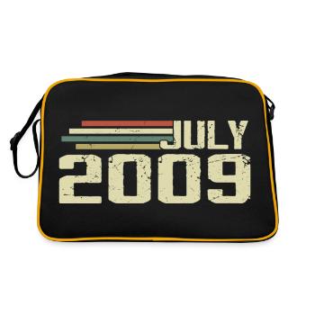 Birthday July 2009 Year 2009 July Year 2009 - Retro Bag - black/gold - Back