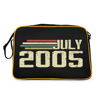 Birthday July 2005 Year 2005 July Year 2005 - Retro Bag - black/gold - Back