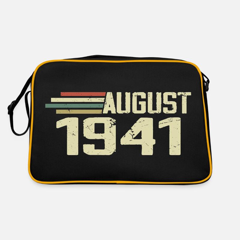 Born August 1941 Anniversary August 1941 Year Retro Bag