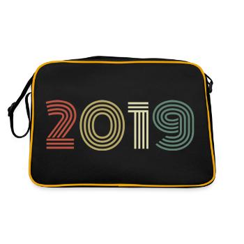 2019 Anniversaire Millésime 2019 Cadeau 2019 - Sac Retro - noir/or - Dos