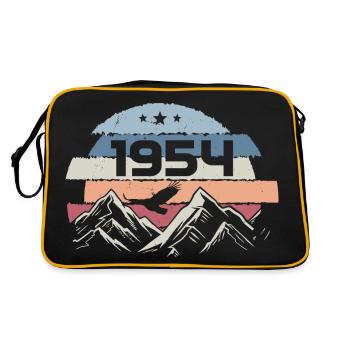 Original 1954 Vintage 1954 Birthday 1954 - Retro Bag - black/gold - Back