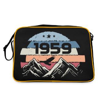 Original 1959 Vintage 1959 Birthday 1959 - Retro Bag - black/gold - Back