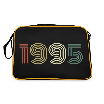 1995 Birthday Vintage 1995 Gift 1995 - Retro Bag - black/gold - Back