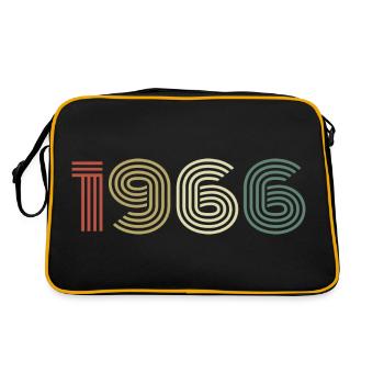 1966 Anniversaire Millésime 1966 Cadeau 1966 - Sac Retro - noir/or - Dos