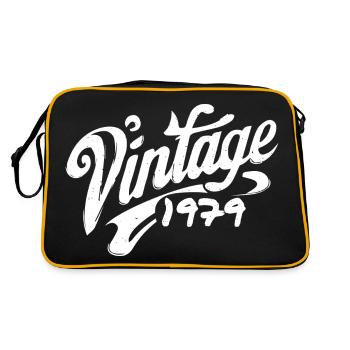 Vintage 1979 Year 1979 Birthday 1979 Retro - Retro Bag - black/gold - Back