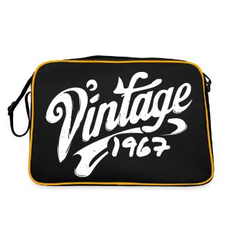 Vintage 1967 Year 1967 Birthday 1967 Retro - Retro Bag - black/gold - Back
