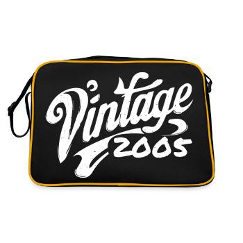 Vintage 2005 Year 2005 Birthday 2005 Retro - Retro Bag - black/gold - Back