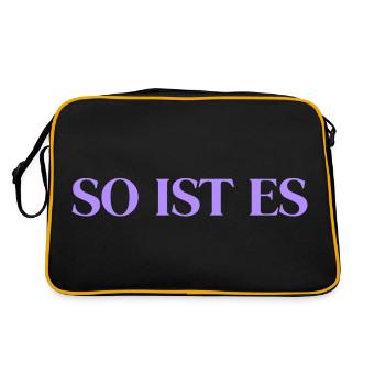That's right - Retro Bag - black/gold - Back