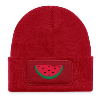melon - Kids' Recycled Patch Beanie - classic red - Front