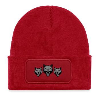 Wolf Team Pack - Kids' Recycled Patch Beanie - classic red - Front
