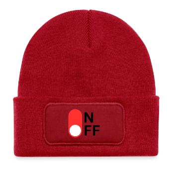 ON/OFF mode - Kids' Recycled Patch Beanie - classic red - Front