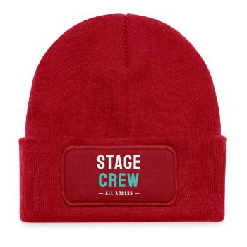 Équipe de scène Toute l’Accès Concert de l’équipe de scène - Bonnet enfant en polyester recyclé avec patch - rouge classique - Devant