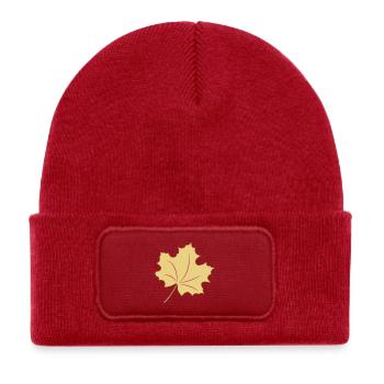 Leaf, autumn may come - Kids' Recycled Patch Beanie - classic red - Front