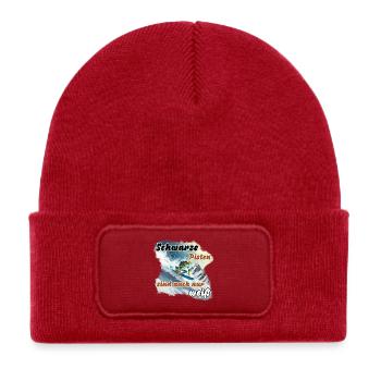 Black slopes are also just white - Kids' Recycled Patch Beanie - classic red - Front