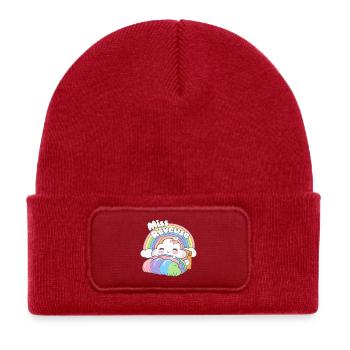 Miss Dreamer, Childhood Poetics and Imagination - Kids' Recycled Patch Beanie - classic red - Front
