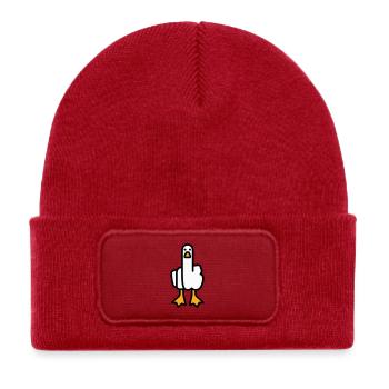 Statement Goose - Kids' Recycled Patch Beanie - classic red - Front