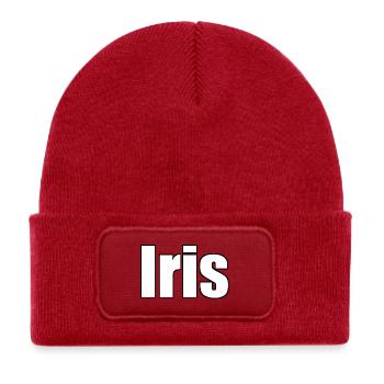 Iris - Kids' Recycled Patch Beanie - classic red - Front