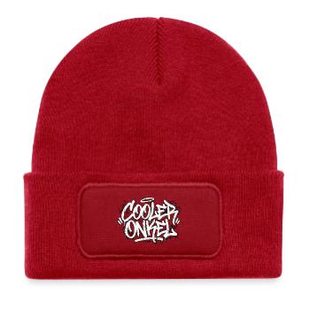 Cool Uncle Handwriting Graffiti - Kids' Recycled Patch Beanie - classic red - Front