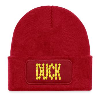 Cute duck typography - Kids' Recycled Patch Beanie - classic red - Front