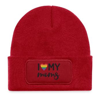 Ich liebe meine Mütter - Kinder Recycelter Patch Beanie - klassisch Rot - Vorne