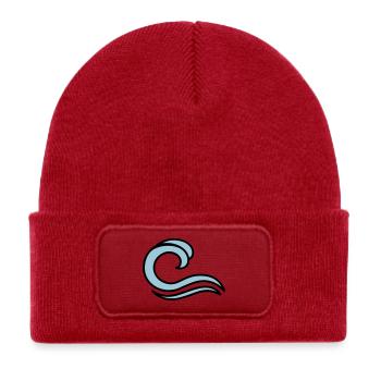 waves - Kids' Recycled Patch Beanie - classic red - Front
