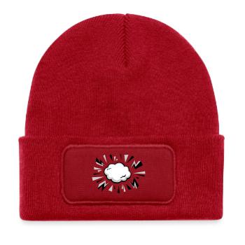 Comic Cloud with Lightning - Kids' Recycled Patch Beanie - classic red - Front