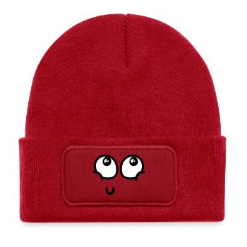 Joy overload - Kids' Recycled Patch Beanie - classic red - Front
