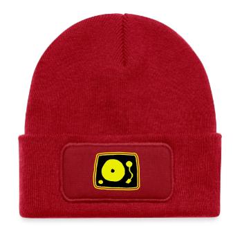 Record player - Kids' Recycled Patch Beanie - classic red - Front