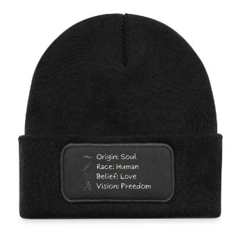 One Vision. One Freedom. One Humanity. - Kids' Recycled Patch Beanie - black - Front
