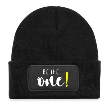 Be the one! - Kids' Recycled Patch Beanie - black - Front