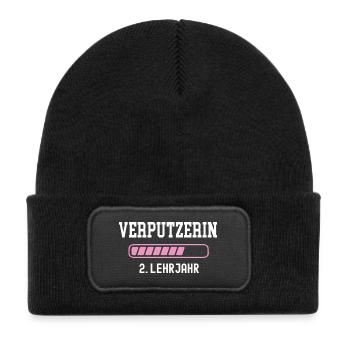 Plasterer Apprenticeship 2 Year Plasterer Apprenticeship - Kids' Recycled Patch Beanie - black - Front