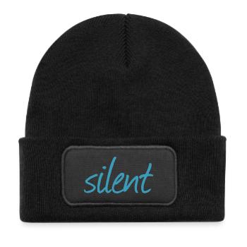 Silent - Kids' Recycled Patch Beanie - black - Front