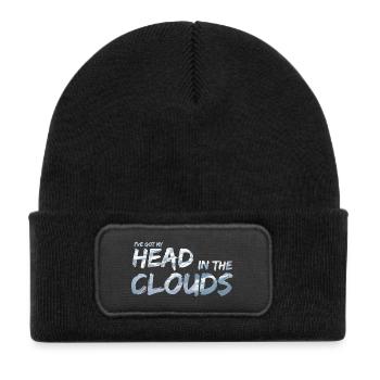 Head in the Clouds by Daydreamers - Kids' Recycled Patch Beanie - black - Front